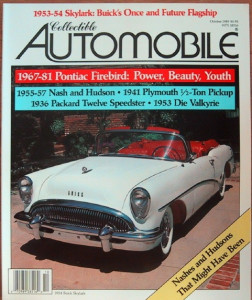 COLLECTIBLE AUTOMOBILE 1989 OCT - FIREBIRDS, NASH,